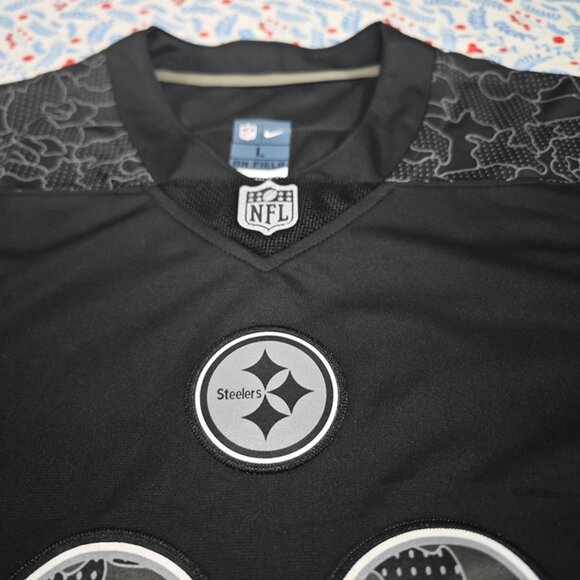 Nike T.J. Watt Black Pittsburgh Steelers RFLCTV Black Jersey No.90 - Picture 2 of 6